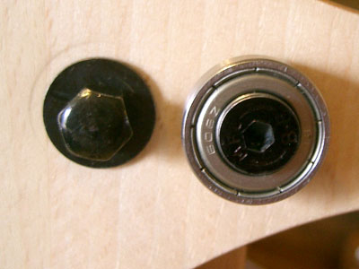 repaired bearing assembly front view